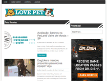 Tablet Screenshot of lovepet.com.br